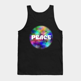 Peace design on watercolors Tank Top